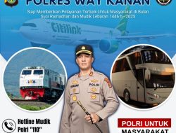 Tingkatkan Pelayanan Mudik Lebaran 2025, Polres Way Kanan Siapkan Layanan Hotline 110 Polri