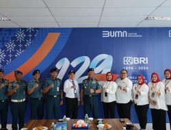 Jalin Silaturahmi Perkuat Sinergitas, Danlanal Dumai Kunjungi Kantor Cabang BRI Kota Dumai
