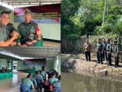 Dandim 0427/Way Kanan Sambut Kedatangan Tim Pusterad, Tinjau Lahan Ketahanan Pangan Di Kampung Panca Negeri