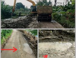 Warga Geram Dengan Rusaknya Jalan Lingkungan Akibat Proyek Normalisasi Yang Sedang Berjalan