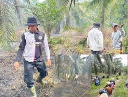 Penghulu Teluk Piyai Turun Langsung Padamkan Api Di Sungai Tunggak