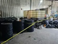 Polres Metro Jaya Tangerang Grebek Gudang Diduga Produksi Oli Palsu
