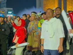 Kapolri dan Mensesneg Tinjau Panggung Rakyat di HI, Masyarakat Antusias