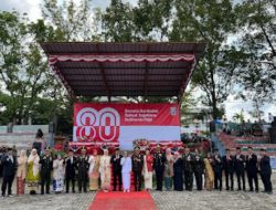 Bupati Way  Kanan Jadi Inspektur Upacara HUT RI ke – 80 Di Lapangan Kopri