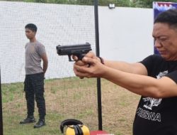 Polres Way Kanan, Sambut Hari Lalulintas Bhayangkara ke -70, Polres Gelar Lomba Menembak