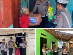 Wujudkan Kepedulian Sosial, Satlantas Polres Way Kanan Gelar Aksi Jumat Berkah