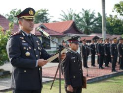 Polres Bengkayang Gelar Upacara Hari Pahlawan, Kapolres Ajak Personel Teladani Semangat Juang Para Pejuang