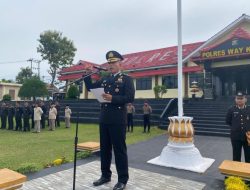 Wakapolres Way Kanan Pimpin Upacara Peringatan Hari Sumpah Pemuda ke – 97