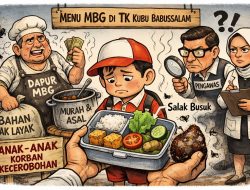 Menu MBG di Kubu Babussalam Disorot: Anak TK Diberi Lauk Tahu, Sayur Seiris, Buah Diduga Busuk