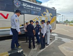 Jasa Raharja dan Sudin Perhubungan Jakarta Timur Laksanakan Rampcheck Bus di Terminal Pulogebang Periode Nataru 2026