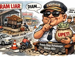 RAM Liar Tepi Jalan Menjamur Di Kubu,  Kadishub Rohil Bungkam!