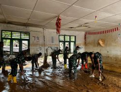 Banjir Susulan Kembali Rendam Sekolah, Satgas Gulbencal Bersihkan Ulang SDN 158506 Tukka
