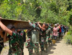Jembatan Darurat Pulihkan Akses Warga Antar Dusun di Aceh Tengah