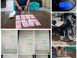 Polsek Kubu Bekuk Diduga Bandar Sabu, HP Tersangka Penuh Pesanan Narkoba