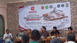 Sosialisasi Pasal 252 KUHP Nasional Digelar, Hadirkan Ditjen PP Kemenkumham dan Bidkum Polda Metro Jaya