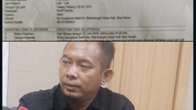 Usai Lapor Polisi, Kuasa Hukum Wartawan Desak Polres Way Kanan Gelar Perkara & Tetapkan Status Hendri