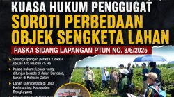 Kuasa Hukum Penggugat Gelar Konferensi Pers Usai Sidang Lapangan PTUN, Soroti Dugaan Perbedaan Objek Sengketa Lahan