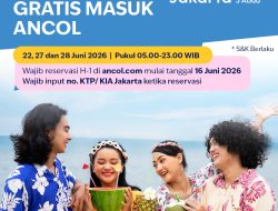 Sambut HUT Jakarta ke-499, Ancol Gratiskan Tiket Masuk bagi Warga Jakarta pada 22, 27, dan 28 Juni 2026