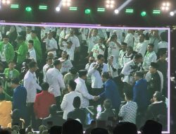 Presiden Prabowo Subianto tiba di lokasi puncak acara Hari Lahir (Harlah) Ke-28 Partai Kebangkitan Bangsa (PKB)