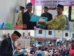 Lili Sumambi HM Resmi mendaftarkan diri sebagai Calon Kades samudrajaya, Hingga di Kawal ribuan masa pendukungnya