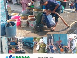 Krisis Air Bersih Melanda Kampung Karatan Bekasi. Mahabib Sigap Turunkan 2 Tangki Air Bersih