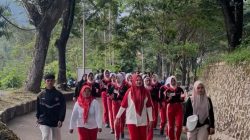 60 Orang Calon Paskibraka Sambut Ny. Kurniati dengan Formasi Khas Pasukan Pengibar Bendera, Turut hadir dan Sukseskan kegiatan Solok Sehat
