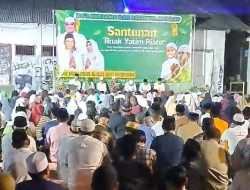 Peduli Anak Yatim, Mahabib Bagikan Santunan dan Bingkisan kepada 400 Anak di Segarajaya