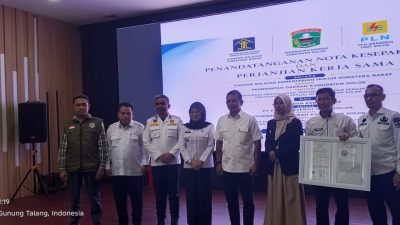 Optimalisasi PAD Pemkab Solok Teken Kerja Sama Dengan Kemenkumham dan PLN