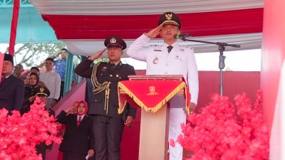 Bupati Solok Pimpin Upacara Peringatan HUT ke-81 Kemerdekaan RI di GOR Batu Batupang