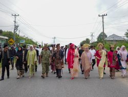 Pawai Alegoris HUT Ke-81 RI di Menampilkan Kekayaan budaya Nagari Kab Solok