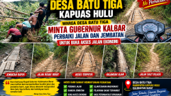 Tokoh Masyarakat Desa Batu Tiga, Achmad Desak Gubernur Kalbar Segera Perbaiki Jalan Nanga Dua–Batu Tiga