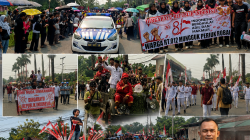 CARNAVAL HUT RI KE-81, RAKYAT GOTONG ROYONG TANPA KEHADIRAN PEMERINTAH KOTA SINGKAWANG BERJALAN SUKSES DAN PENUH HIKMAH