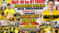DPD PARTAI GOLKAR KOTA SINGKAWANG GELAR TURNAMEN REMIX BOX DAN GAPLEK