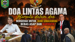 Doa Lintas Agama: Bersatu Dalam Doa, Bergerak Untuk Bumi Kota Singkawang Bebas Asap dan Karhutla