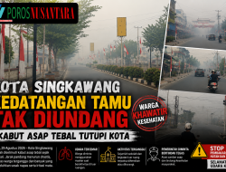 KOTA SINGKAWANG KEDATANGAN “TAMU TAK DIUNDANG”, KABUT ASAP TEBAL TUTUPI KOTA — WARGA MINTA PEMERINTAH BERTINDAK TEGAS