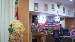 Bupati Solok Hadiri Rapat Paripurna Penetapan Perda APBD Perubahan Tahun Anggaran 2026