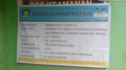 Diduga Tak Sesuai Spek, Proyek Jembatan Kunciran Mas Permai Tuai Sorotan, Pelaksana Bungkam Saat Dikonfirmasi
