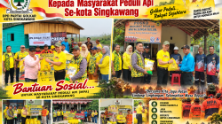 Golkar Peduli dan Beri Apresiasi kepada Masyarakat Peduli Api Se-Kota Singkawang