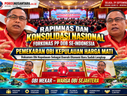 RAPIMNAS DAN KONSOLIDASI NASIONAL FORKONAS DOB SE-INDONESIA MENDAPAT TITIK TERANG