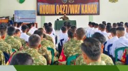 Dandim 0427/Way Kanan Berikan Pembekalan Rekrutmen TNI AD, Siapkan Generasi Muda Menjadi Prajurit Profesional