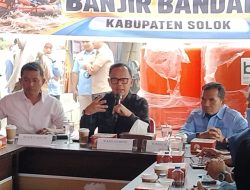 Wamendagri Tinjau langsung Progres Penanganan Pasca bencana di Kabupaten Solok