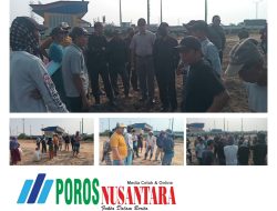 Masyarakat Nelayan Tambak Desa Pantai Makmur Menggelar Aksi Demo atas Lahan Garapannya yang di Urug Sepihak oleh Marunda Center