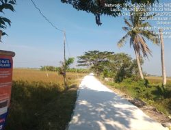 Proyek Pisew Di Desa Solokan Disorot, Beton Baru Beberapa Hari Pasca Pengerjaan Sudah Retak Rambut