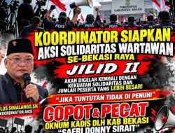 Solidaritas Wartawan Bekasi Raya Beri Tiga Tuntutan kepada Bupati Bekasi
