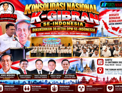 KONSOLIDASI NASIONAL K-GIBRAN SE-INDONESIA, KUKUHKAN 38 KETUA DPW, ARNOLD LINTONG TEGASKAN SOLIDITAS DAN SATU KOMANDO